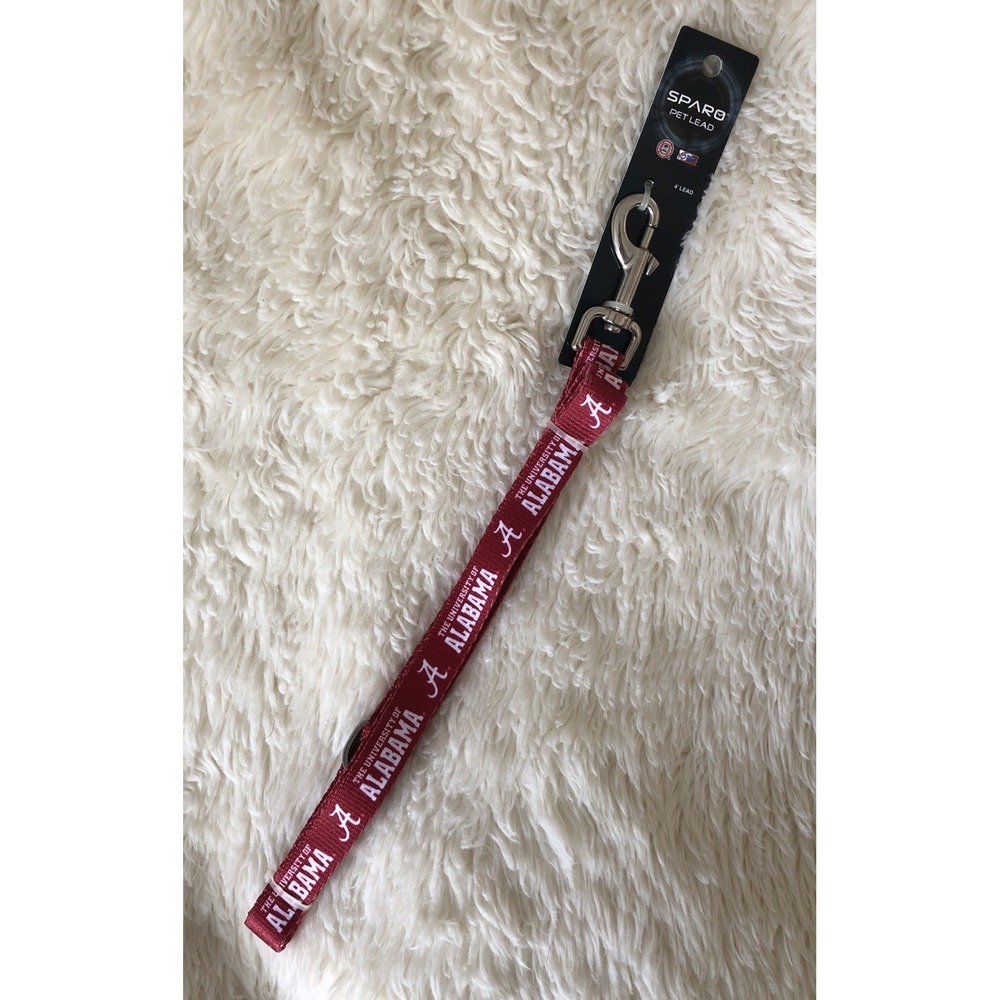 The University Alabama Crimson Tide 6FT Nylon Leash Lead 4 Ft Red Medium New